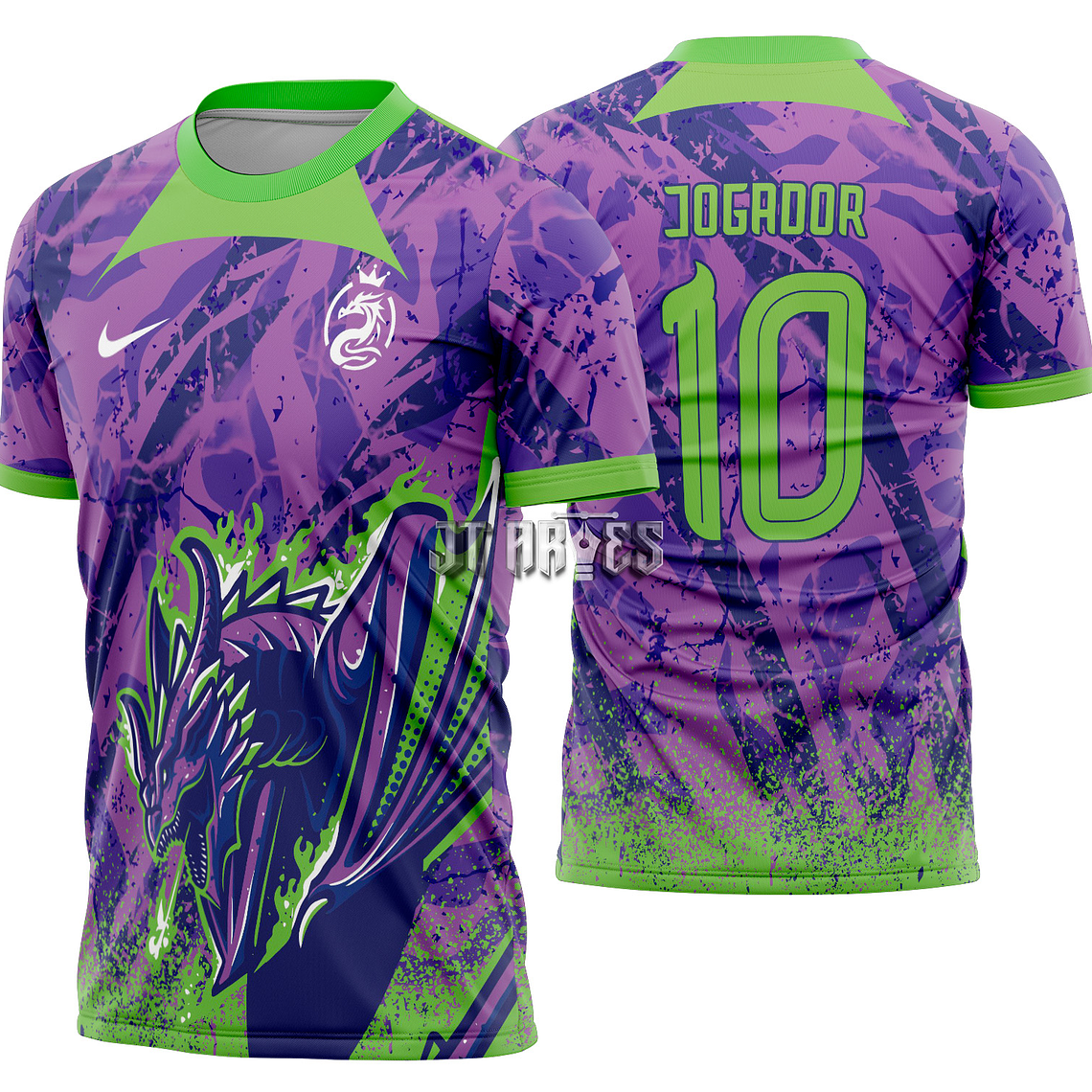 Arte Vetor Camisa Interclasse Dragão Mod-508 1