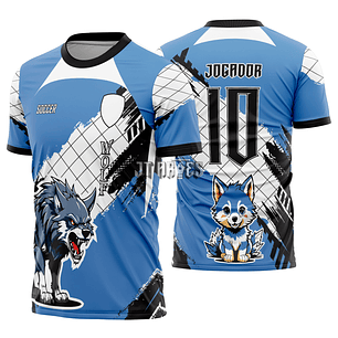 Arte Vetor Camisa Interclasse Lobo Mod-494