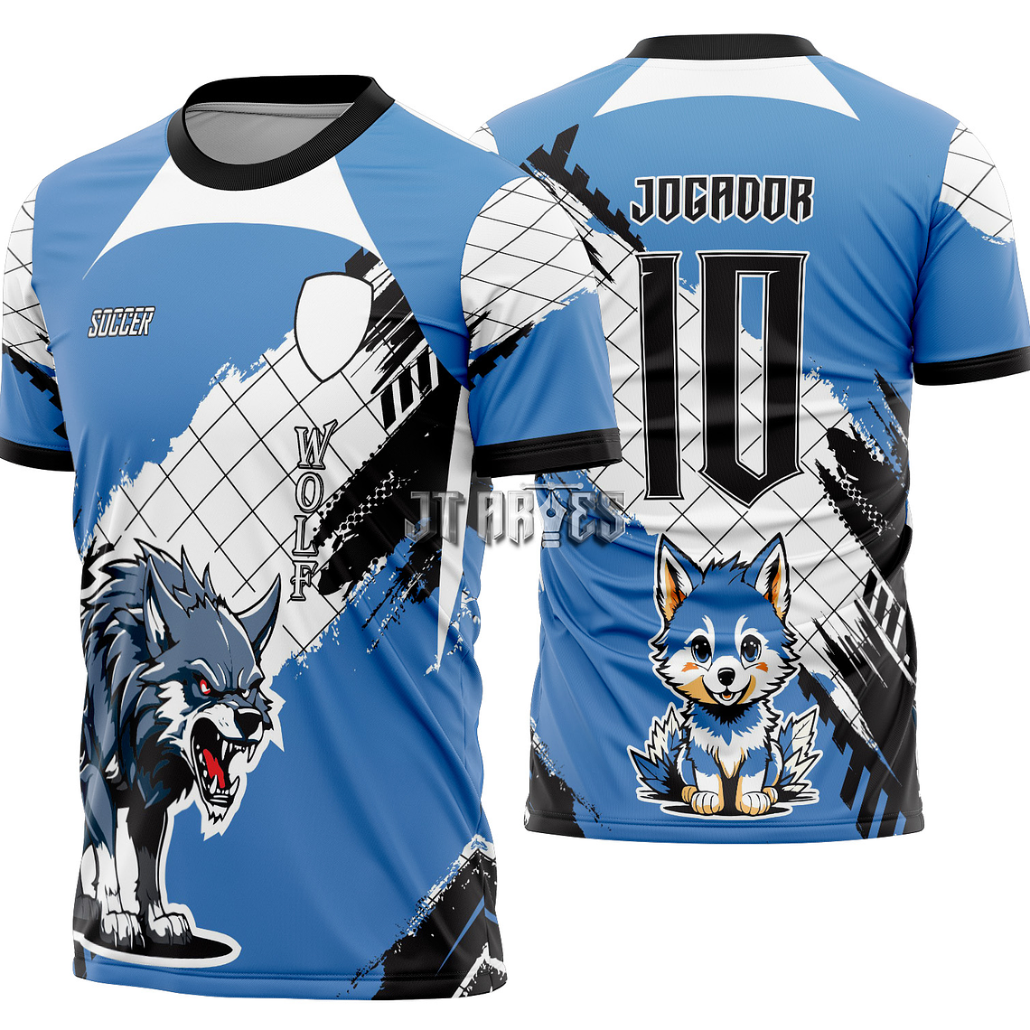 Arte Vetor Camisa Interclasse Lobo Mod-494 1