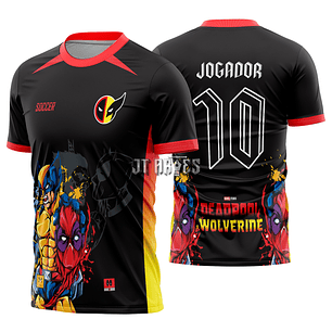 Arte Vetor Camisa Interclasse Deadpool x Wolverine Mod-490