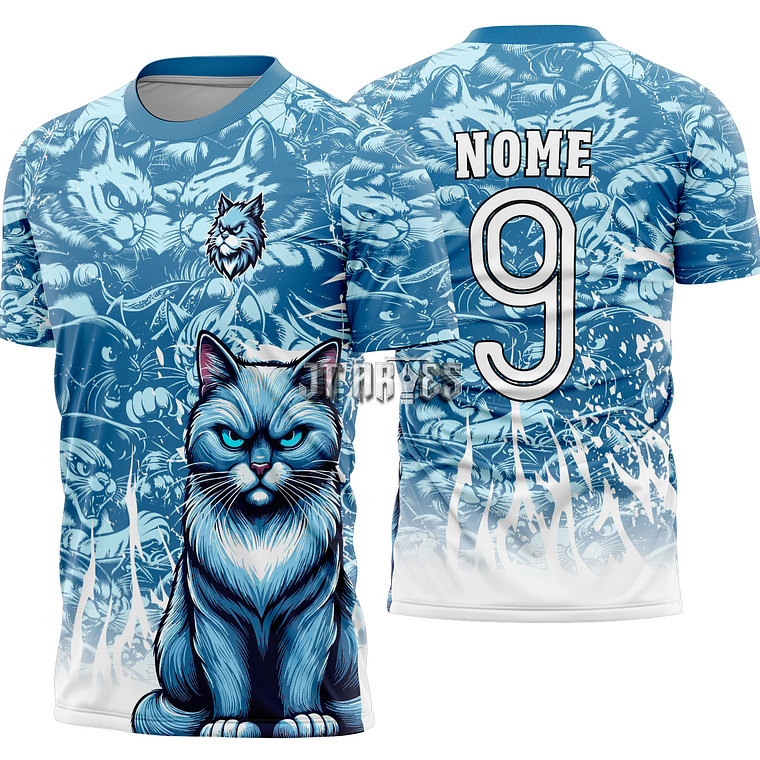 Arte Vetor Camisa Interclasse Gato Mod-475 1