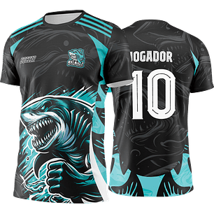 Arte Vetor Camisa Interclasse tubarão Mod-455