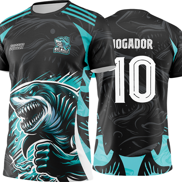 Arte Vetor Camisa Interclasse tubarão Mod-455 1