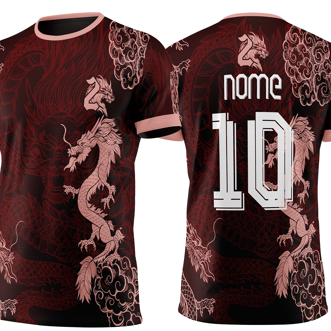 Arte Vetor Camisa Interclasse Dragão Mod-437 1