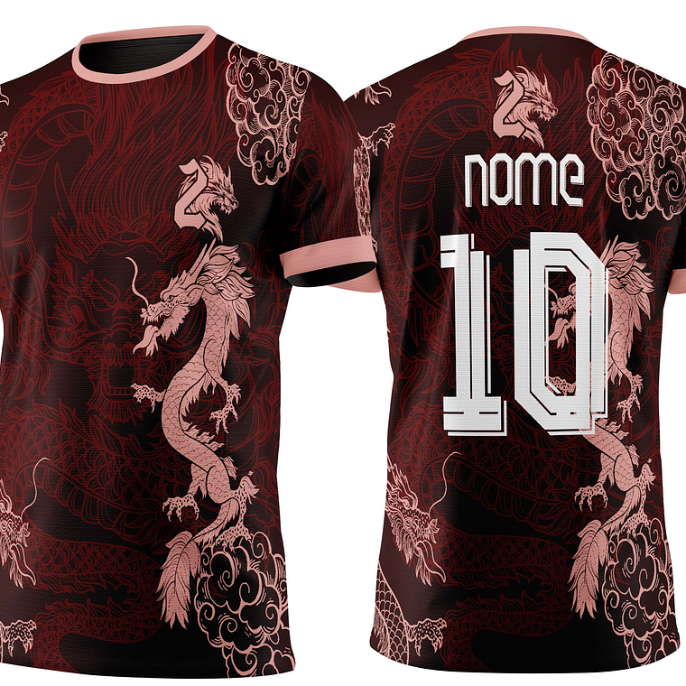 Arte Vetor Camisa Interclasse Dragão Mod-437 1