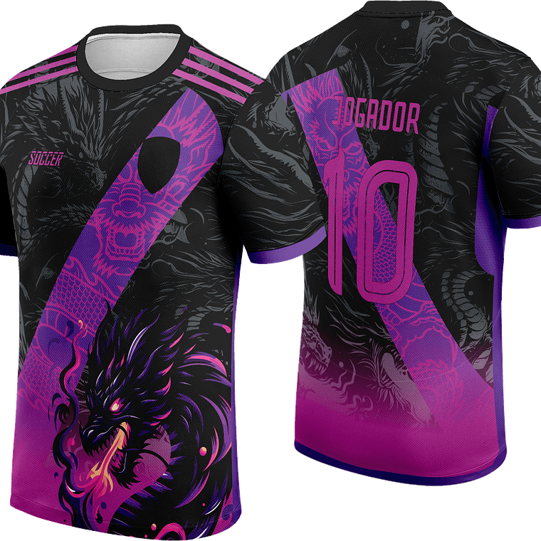 Arte Vetor Camisa Interclasse Dragão Mod-432 1