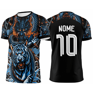 Arte Vetor Camisa Interclasse dragão tigre Mod-427
