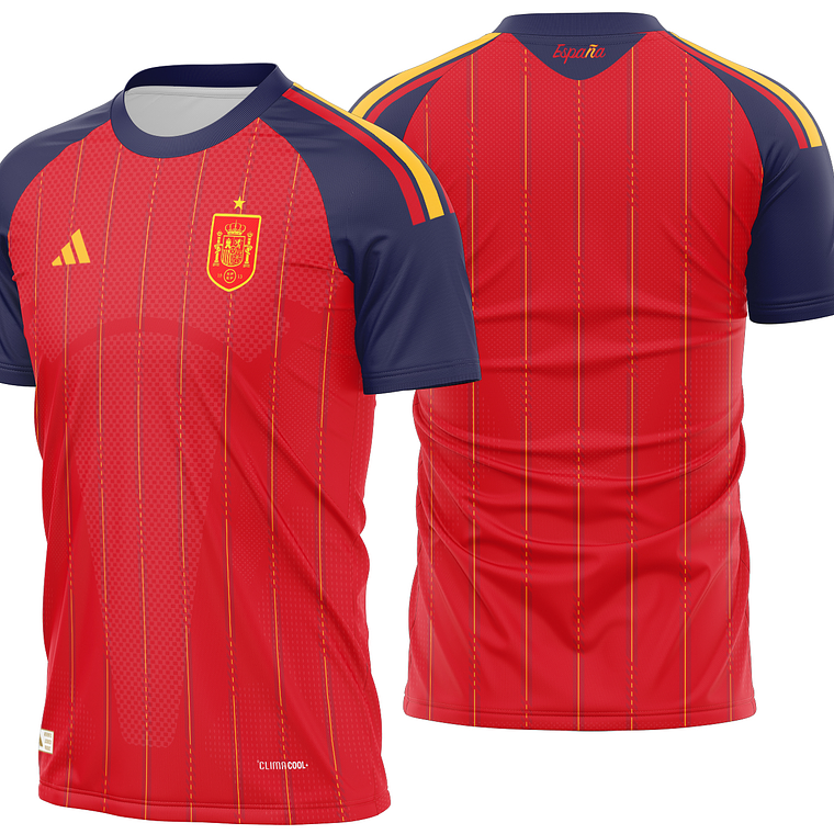 Arte Vetor Camisa Espanha Local 2026 1