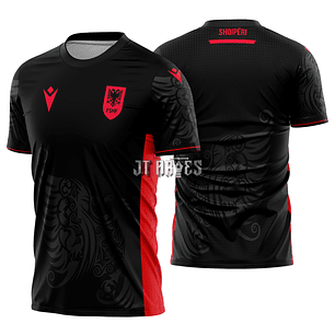 Arte Vetor Camisa Albania Alternativa 2025-2026