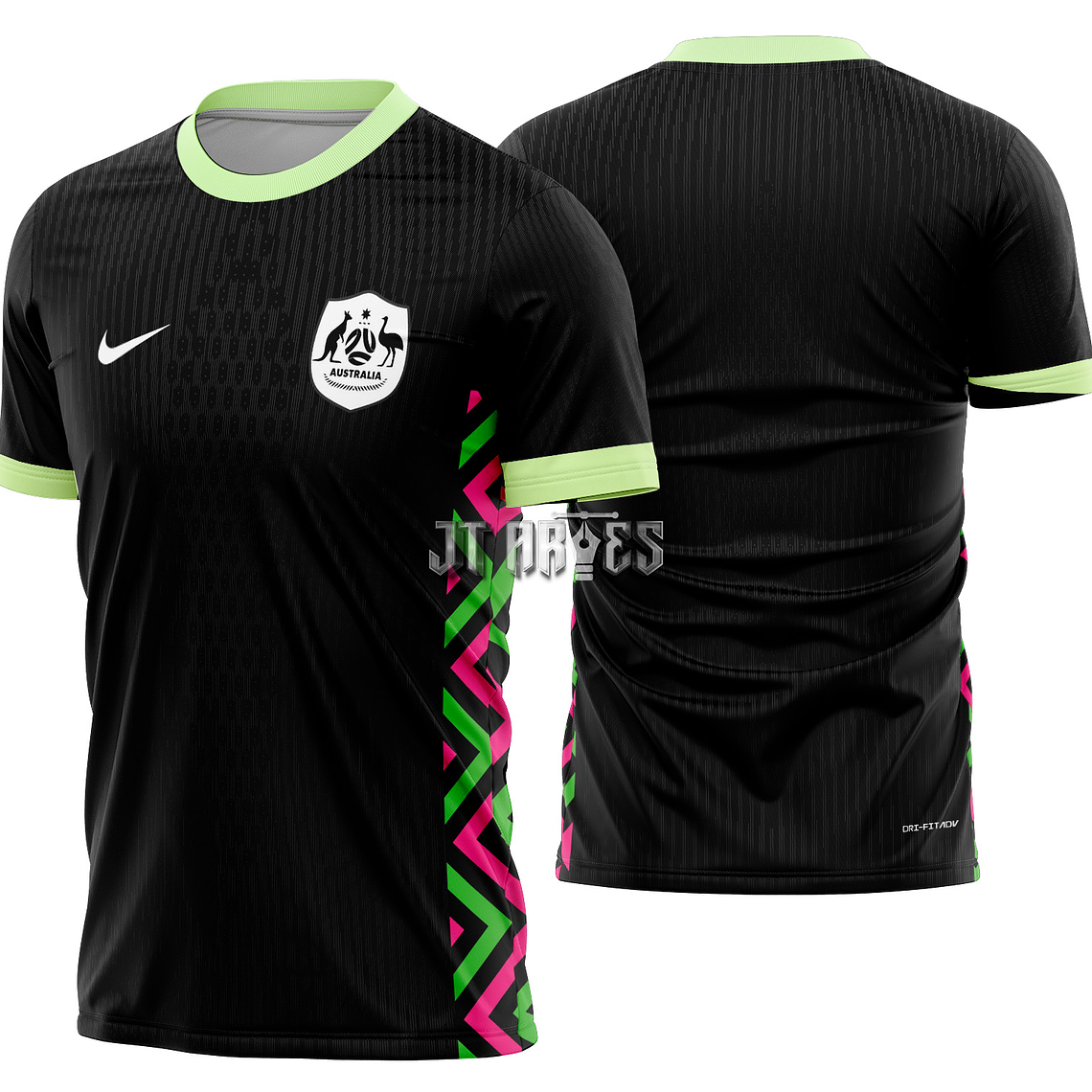 Arte vetor camisa Australia Visita 2025 1