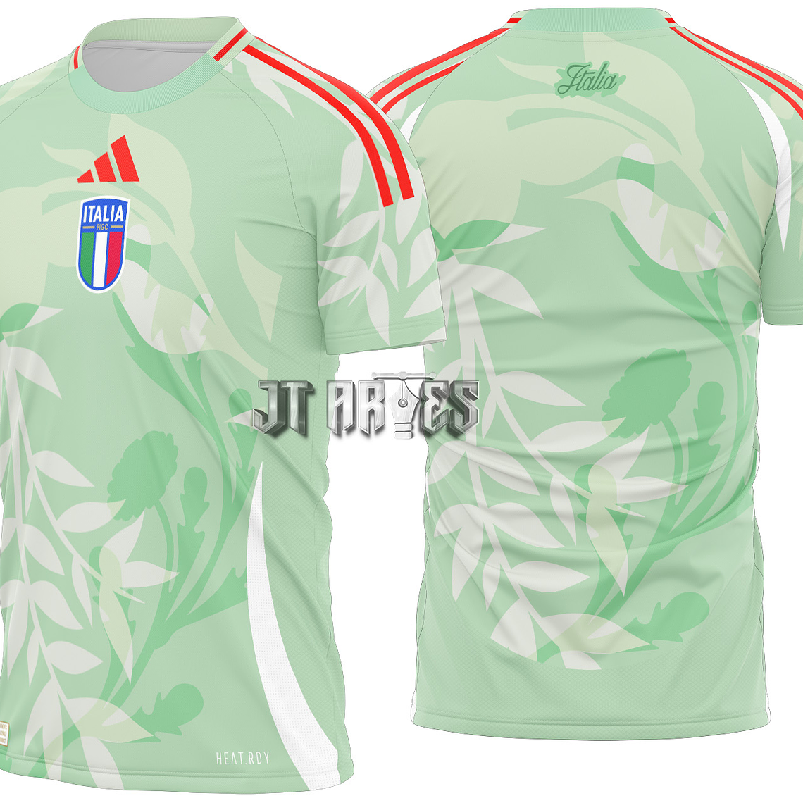 Arte Vetor Camisa Italia Women's Visita 2025-2026 1