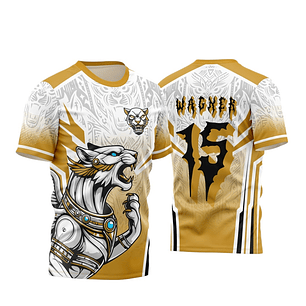 Arte Vetor Camisa InterClasse pantera celeste branca 339