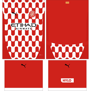 Arte Vetor Camisa Girona Local 2024-2025