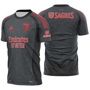 Arte Vetor Camisa Benfica Reserva 2024-25