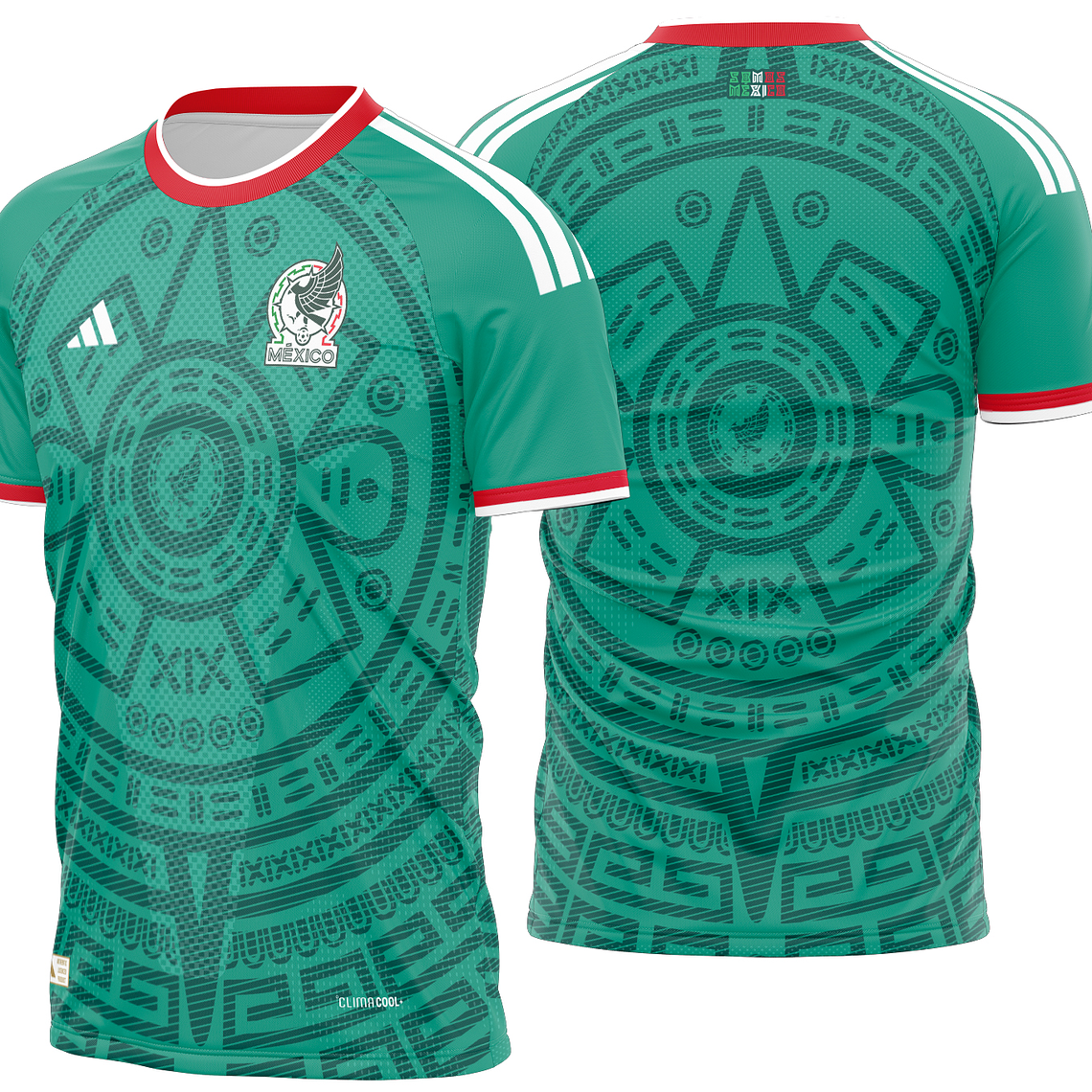 Arte Vetor Camisa México local World Cup 2026 1