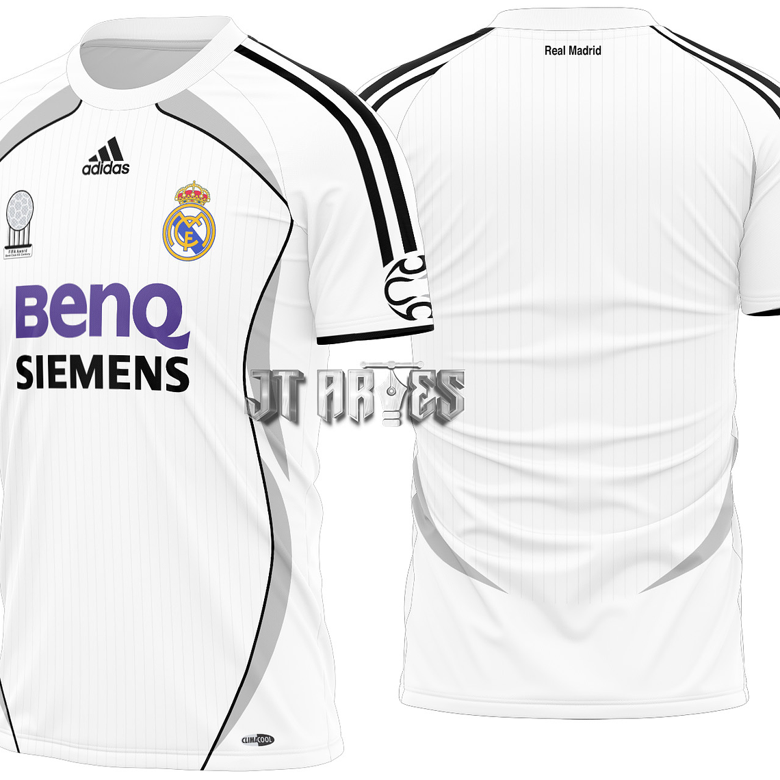 Arte Vetor Camisa Real Madrid Local 2006-2007 1