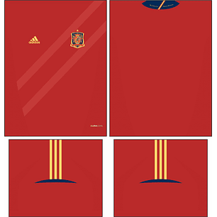 Arte Vetor Camisa Espanha Local 2012