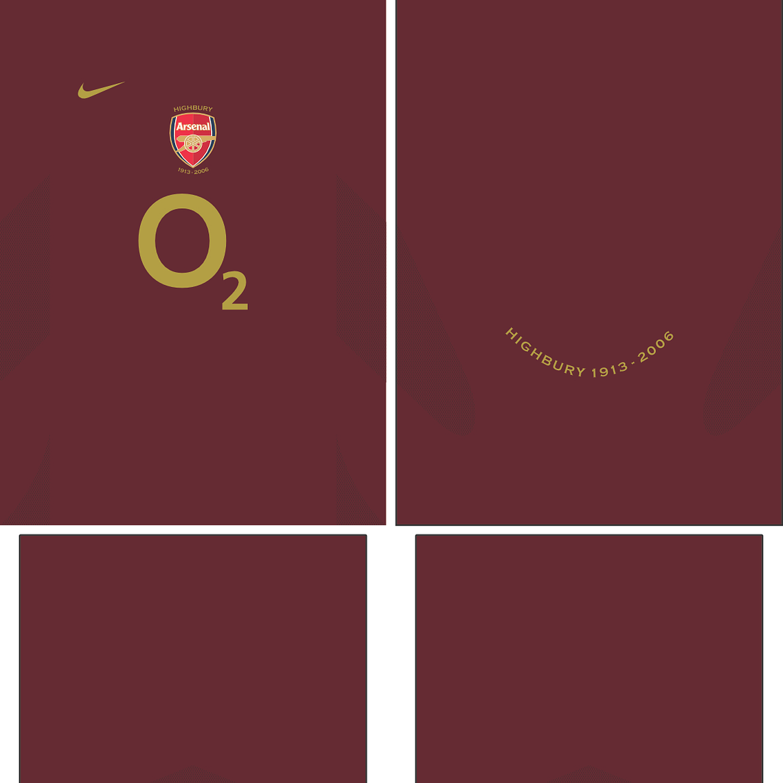 Arte Vetor Camisa Arsenal Local 2005-2006 1