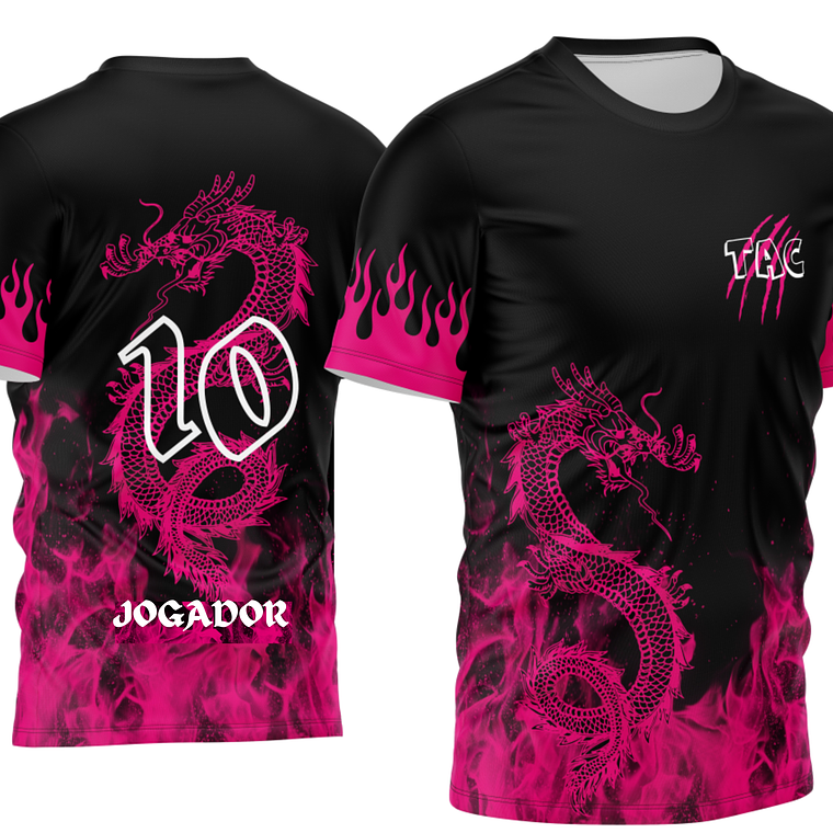 Arte Vetor Camisa InterClasse Dragão Mod-267 1