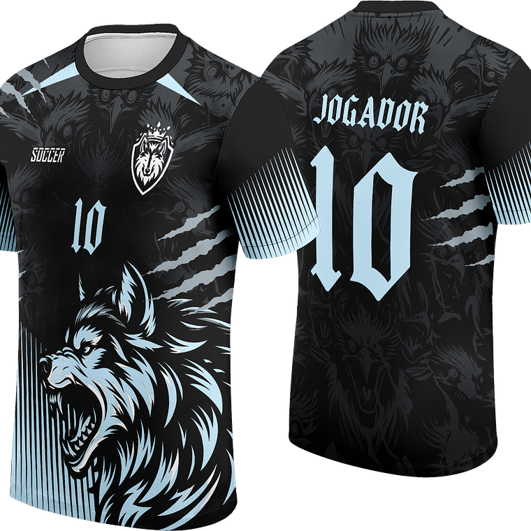 Arte Vetor Camisa InterClasse Lobo Mod-252 1
