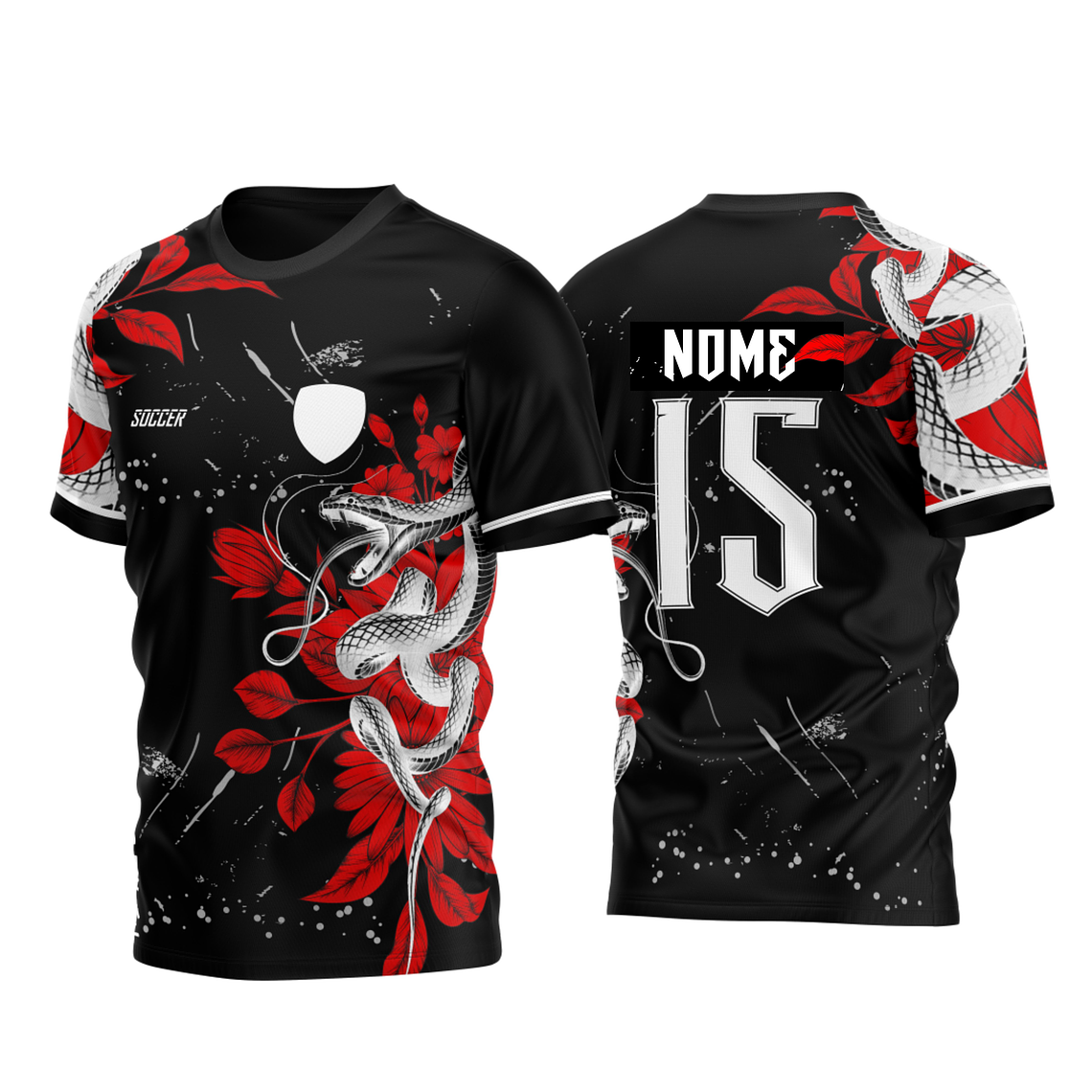 Arte vetor Interclasse Serpente Floral Mod-244 1