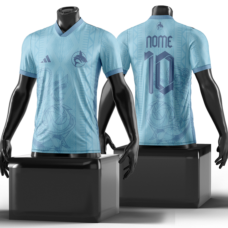 Arte Vetor Camisa InterClasse Tubarão Mod-243 1