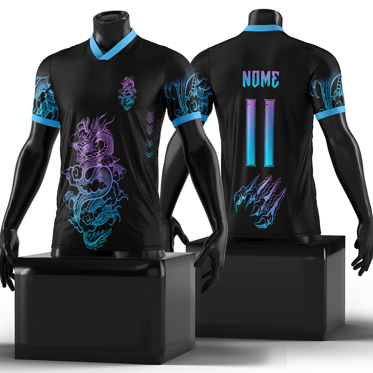 Arte Vetor Camisa Interclasse Dragão Mod-233 1