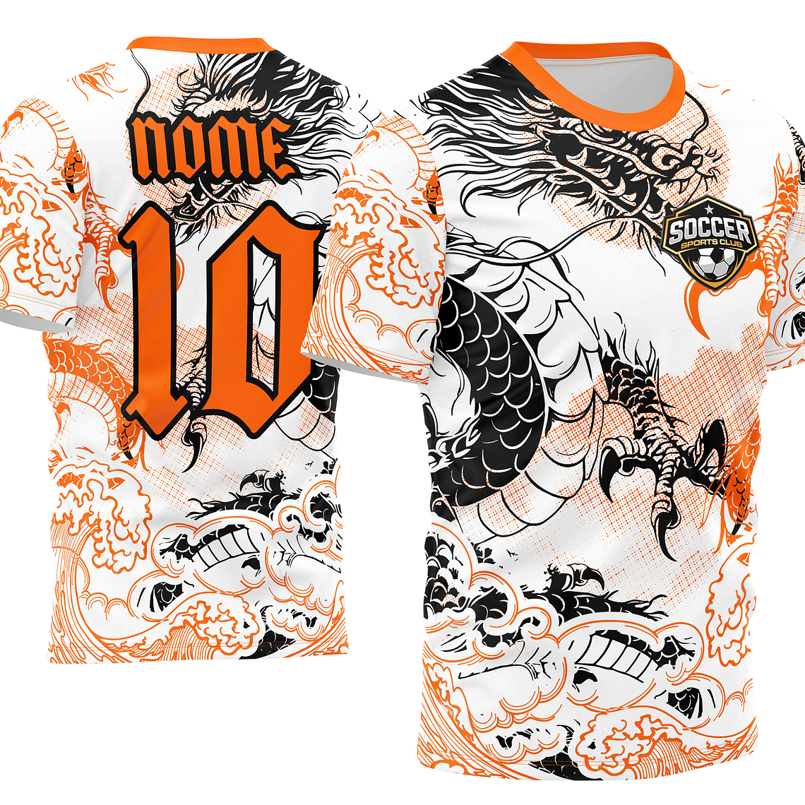 Arte Vetor Camisa Interclasse Dragão Mod-230 1