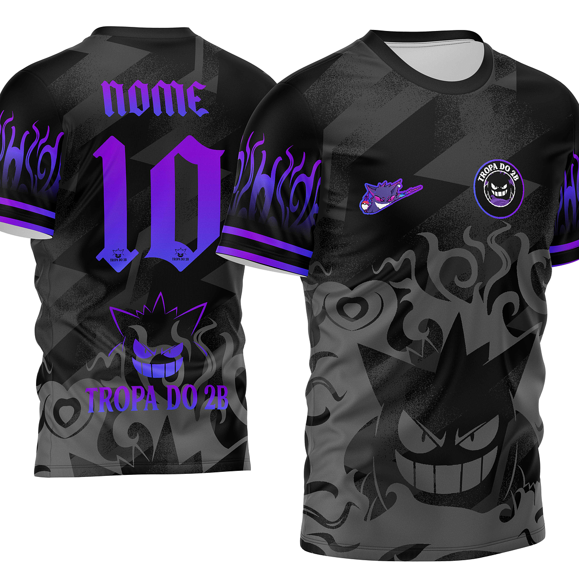 Arte Vetor Camisa Interclasse Gengar Mod-228 1