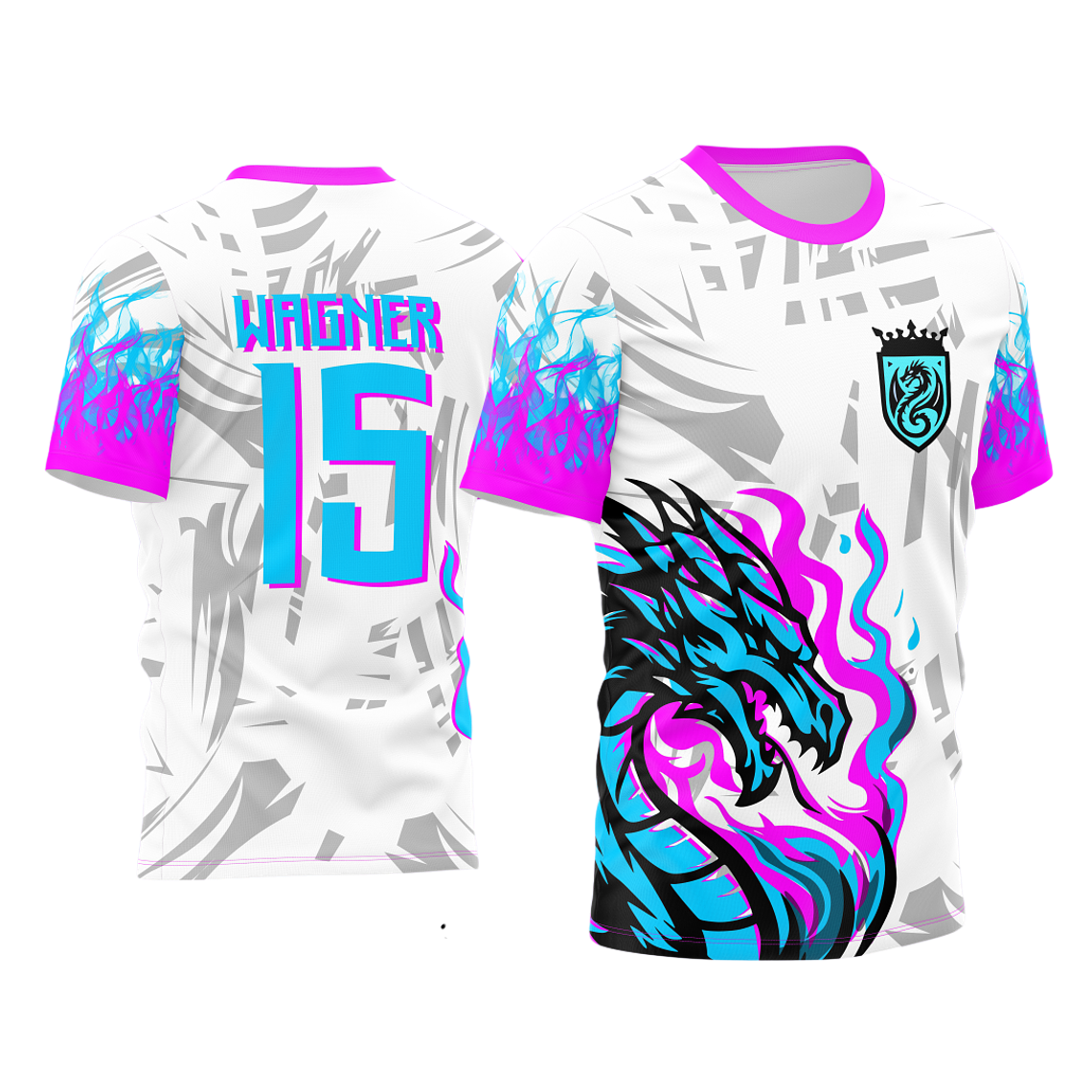 Arte Vetor Camisa Interclasse dragão Mod-224 1
