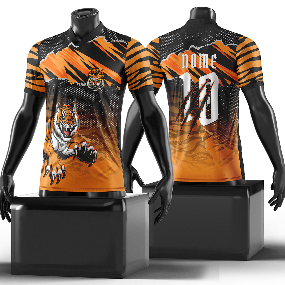 Arte Vetor Camisa Interclasse Tigres Mod-221 1