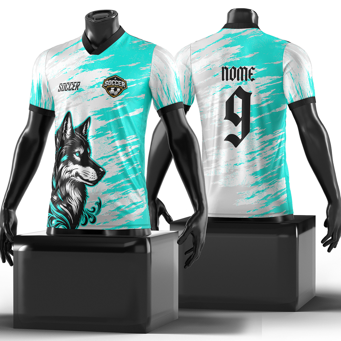 Arte Vetor Camisa Interclasse lobo Mod-220 1