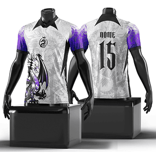 Arte Vetor Camisa Interclasse Dragão Violeta Mod-213