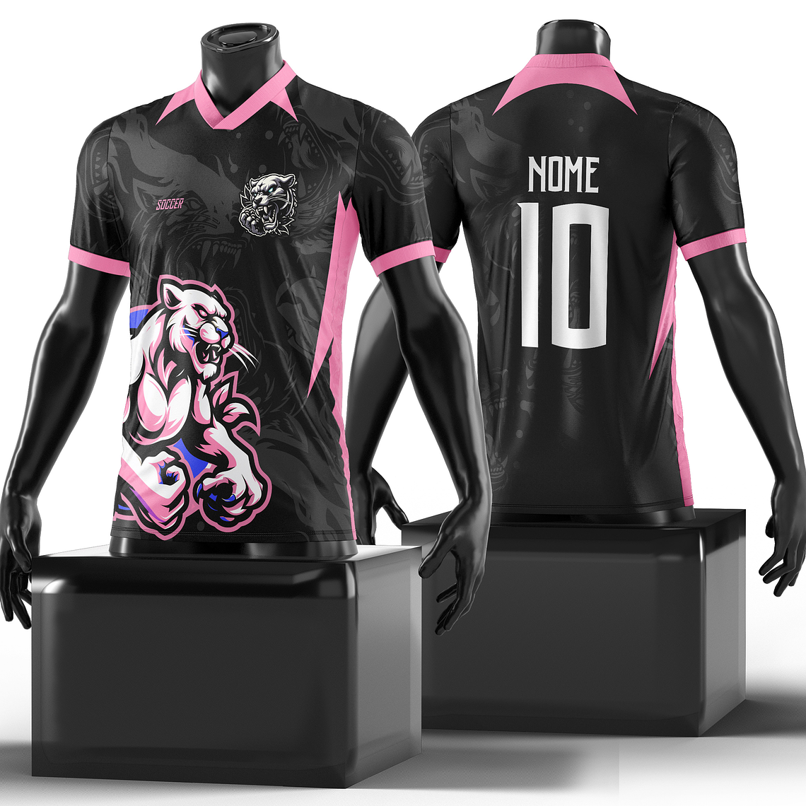 Arte Vetor Camisa Pantera biPink Interclasse Mod-208 1