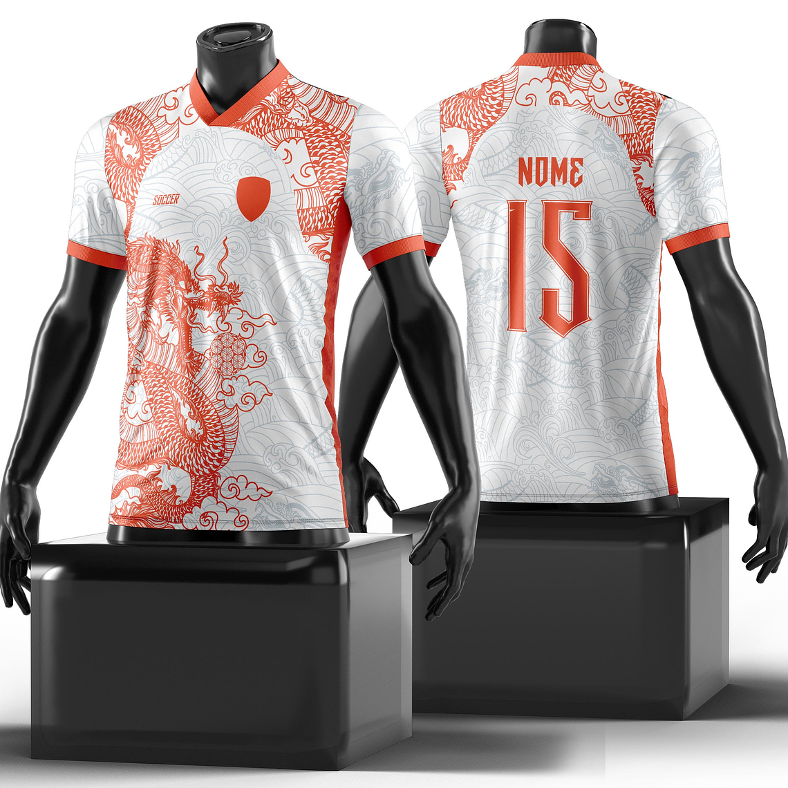 Arte Vetor Camisa Interclasse Dragão Mod-209 1