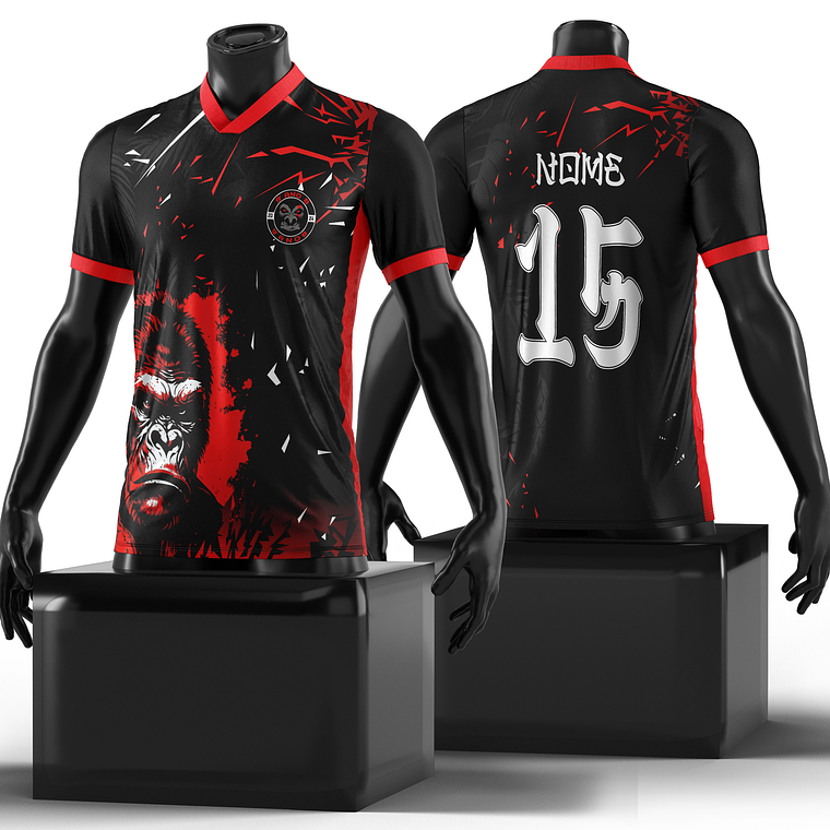 Arte Vetor Camisa interclasse gorila Mod-203 1