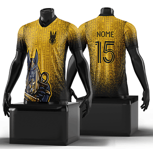 Arte Vetor Camisa Anubis Dourado Interclasse Mod-200