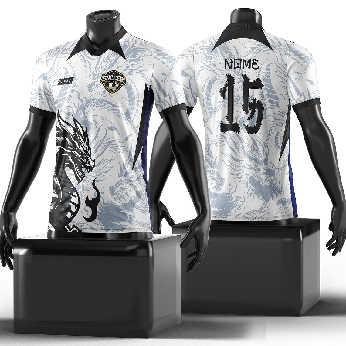 Arte Vetor Camisa InterClasse Dragão Mod-194 1