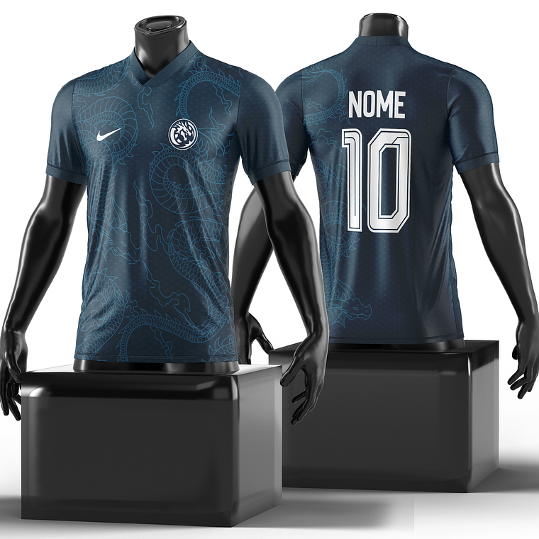 Arte Vetor Camisa dragão Leviatán Mod-186 1