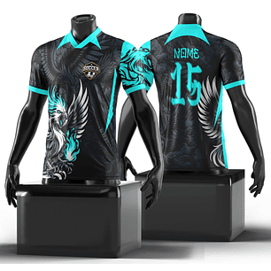 Arte Vetor Camisa fenix assustadora fogo Mod-185