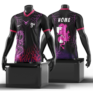 Arte Vetor camisa dragao roxo Inetrclasse Mod-184