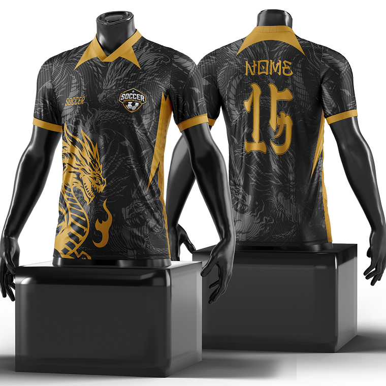 Arte Vetor Camisa interclasse Dragão 2024 Mod-180 1