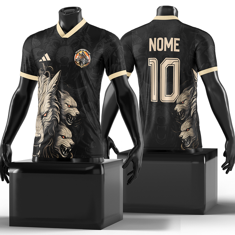 Arte Vetor Camisa interclasse Lobos Mod-175 1