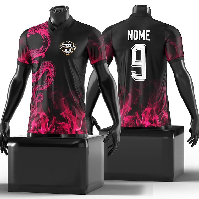 Arte Vetor Camisa InterClasse Dragão 24 Mod-164 1