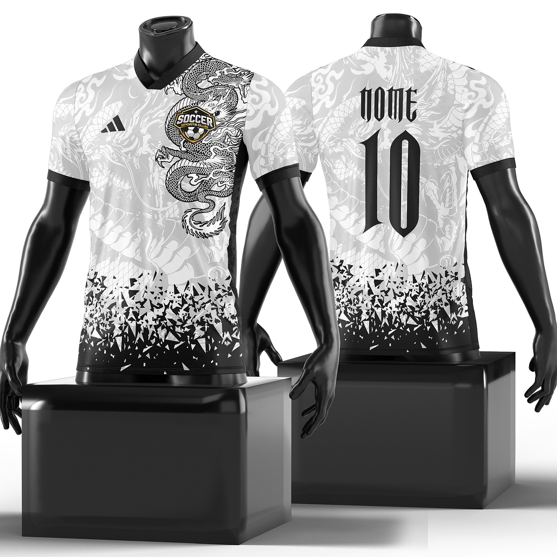 Arte Vetor Camisa InterClasse dragao Mod-162 1