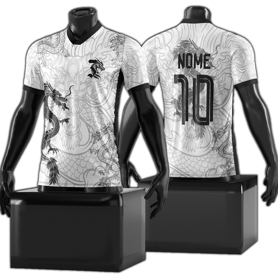 Arte Vetor Camisa InterClasse Dragão Mod-158 1