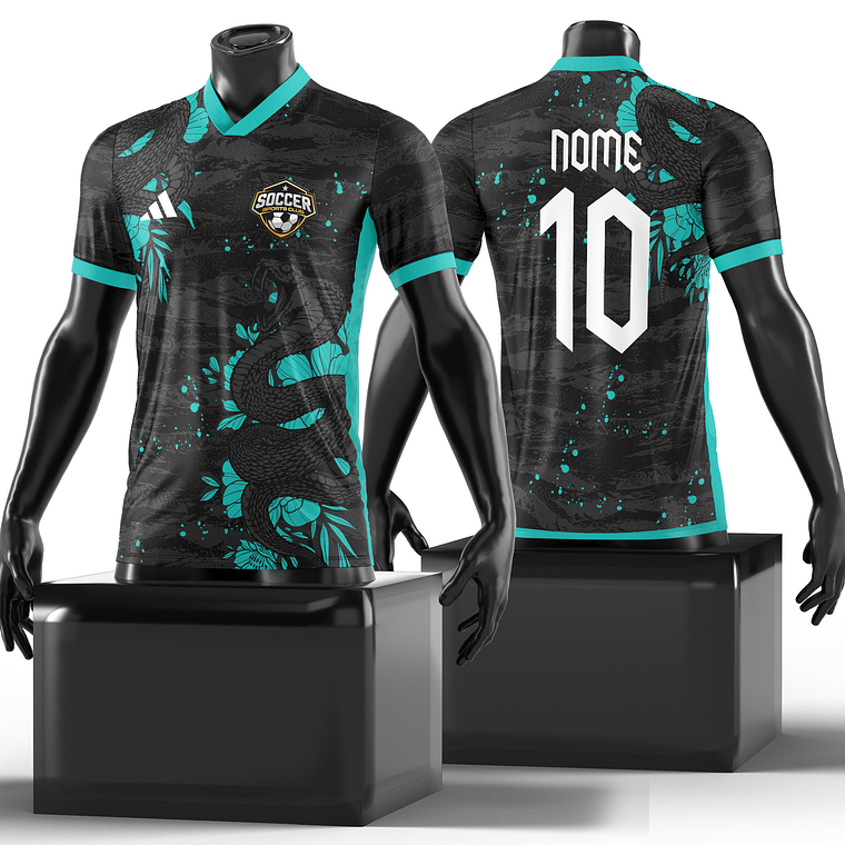 Arte Vetor Camisa InterClasse Serpente Mod-155 1