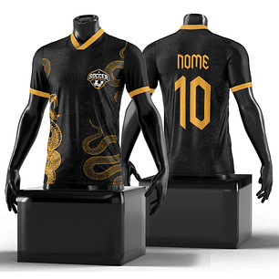 Arte Vetor Camisa InterClasse Serpentes Dourada Mod-139