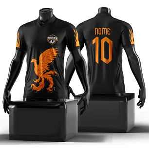 Arte Vetor Camisa InterClasse Bela Fenix Laranja Mod-137