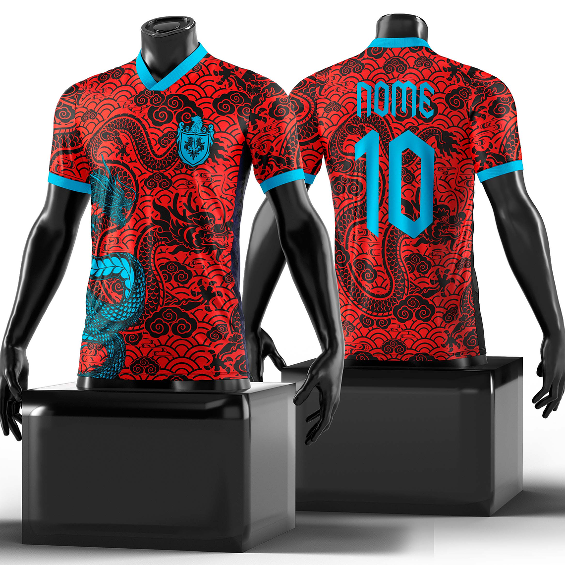 Arte Vetor Camisa InterClasse Dragão Mod-135 1